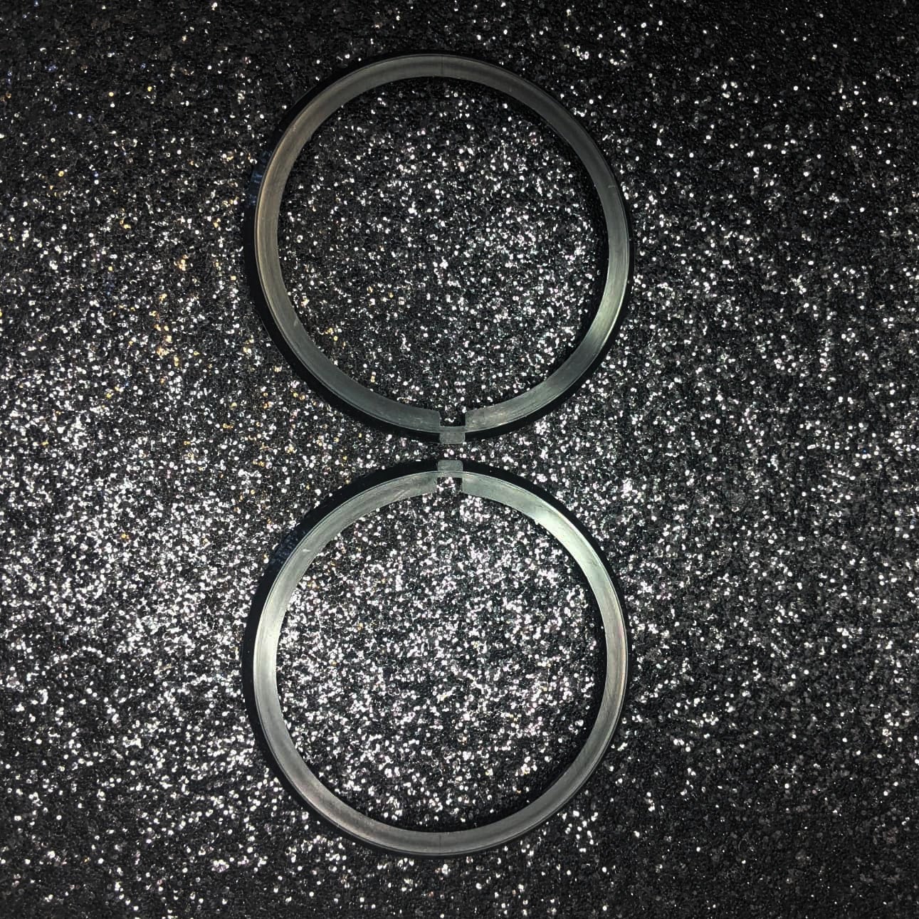 (2) Large Black Ring Set for Large Slide Diver Slide Diver